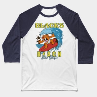 Blacks beach surfing San Diego Baseball T-Shirt